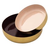 Sophie - Deko Schale 2er Set - goud - metaal - ø 22/18 cm